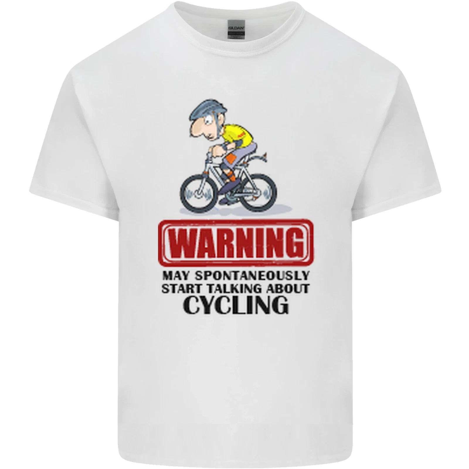 May Start Talking About Cycling Cyclist Kids T-Shirt Childrens M