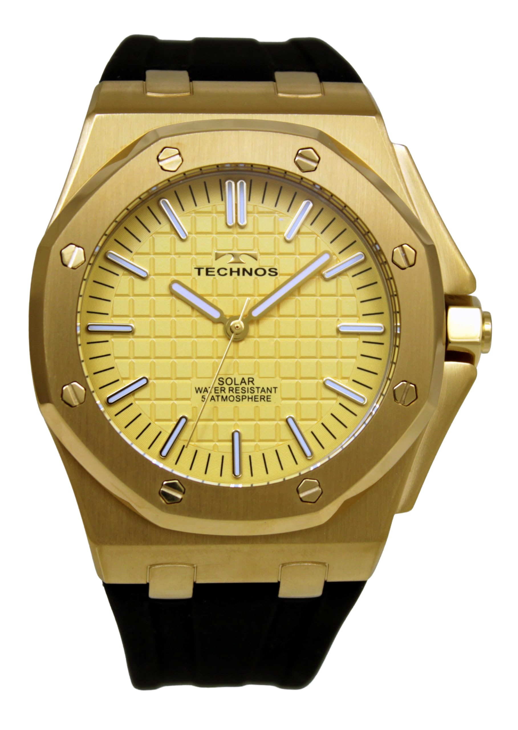 

Technos T9C35GC Solar 100th Anniversary Black Men s Watch, Model,