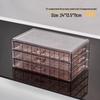 Acrylic Jewelry Storage Box for Bracelets, Earrings, Necklaces, and Studs with Anti-oxidation and Nail Art Accessory Drawer.