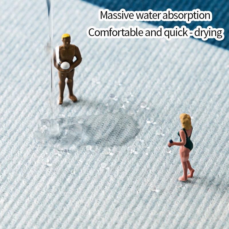 Large Kitchen Absorbent Mat American Style Draining Coffee Dish Drying Pad Printed Tableware Mats Quick Dry Tableware Placemat