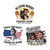 10Pcs Commemorative Charlie Stickers Patriotic Vinyl Decals USA Flag Laptop Decal for Car Water Bottle Vehicle Window Decals