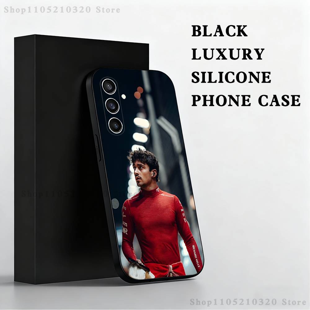 C-Charles L-Leclerc F-F1 16 Phone Case  For Samsung S 25,24,23,22,30,21,10,9,Ultra,Plus,Lite,FE,4,5 G Black Soft Case