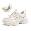 Women's Leather Sneakers Spring Shoes Thick Bottom Height Increase Pops Shoes Casual Shoes