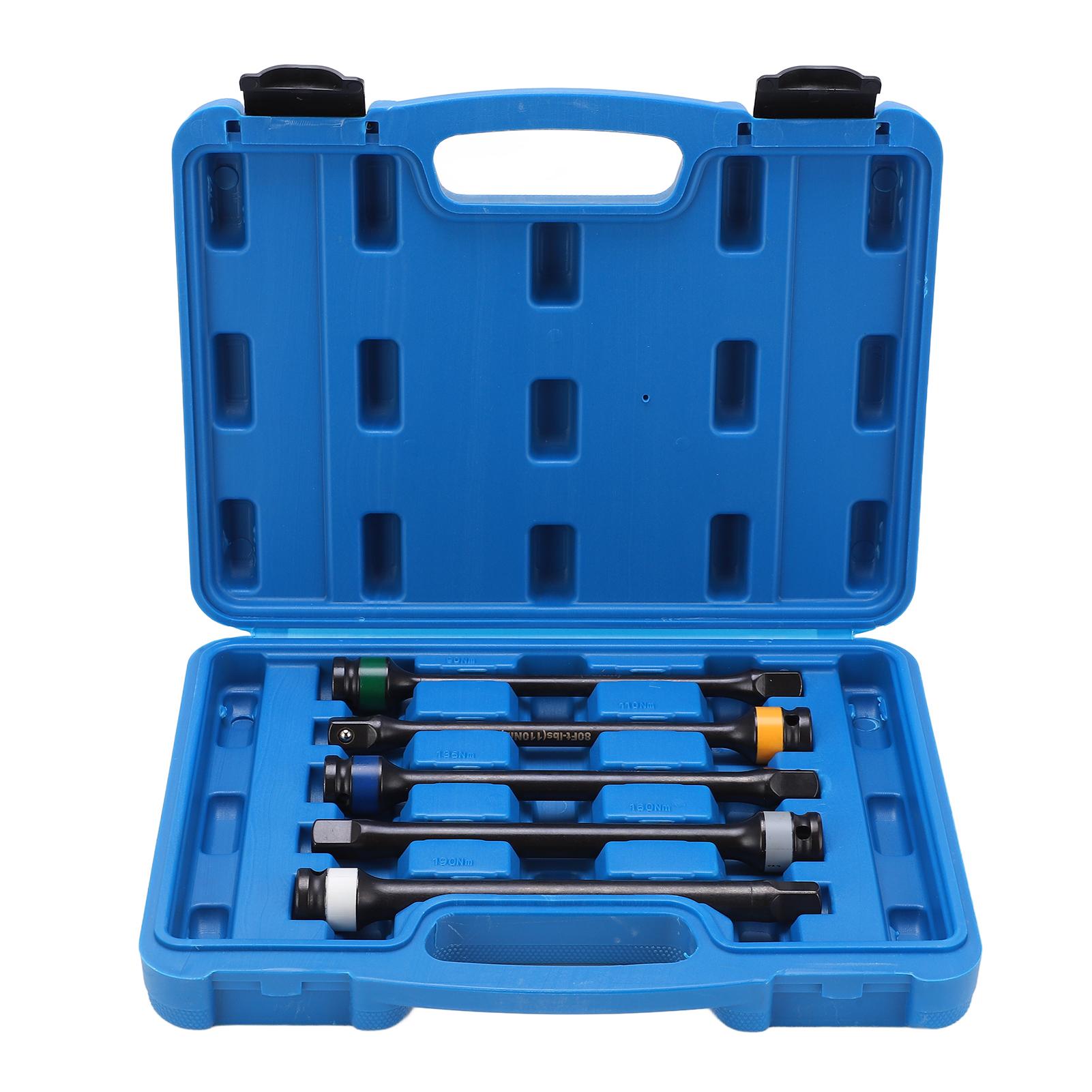 

5PCS 12in Pneumatic Torsion Limiting Extension Bar Set Pneumatic Power Tools Universal
