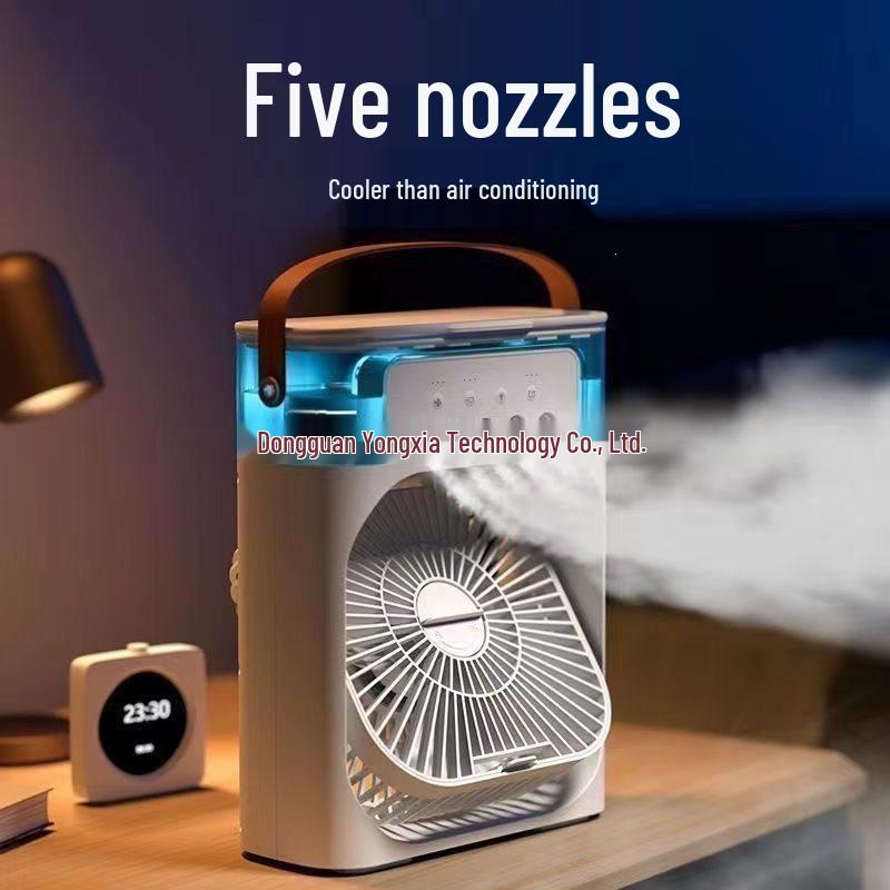 Portable USB Charging Air Conditioner Fan with Humidification for Dorms and Outdoor Use