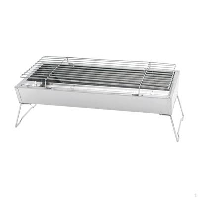 Barbecue Grill Foldable Practical Cookware BBQ Device Sturdy Meat Roasting Rack Camping for