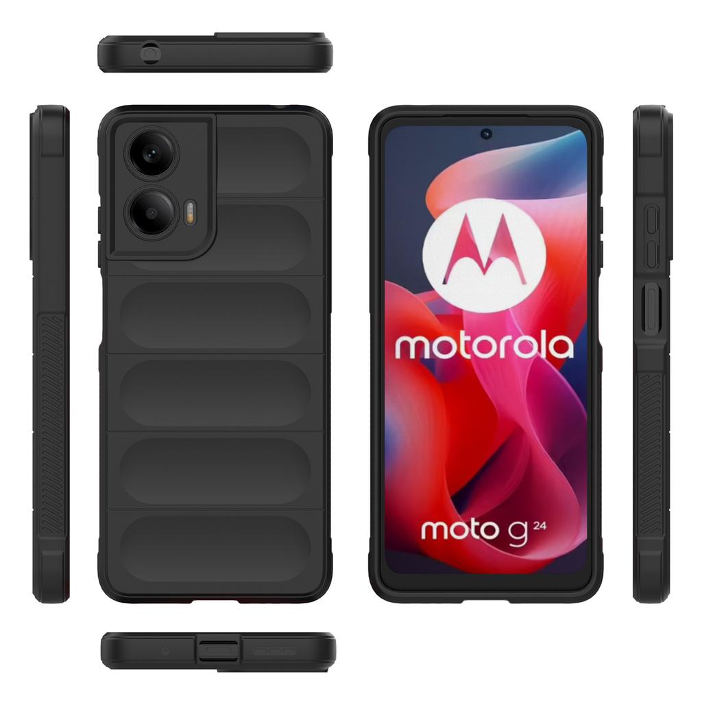 For Motorola Moto G24 4G/E14 4G Case Anti-Drop Soft TPU Rugged Phone Back Cover