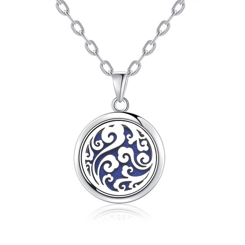 New Tree Of Life Aromatherapy Necklace Stainless Steel Essential Oil Diffuser Amulet Perfume Locket Pendant Women Jewelry Gift