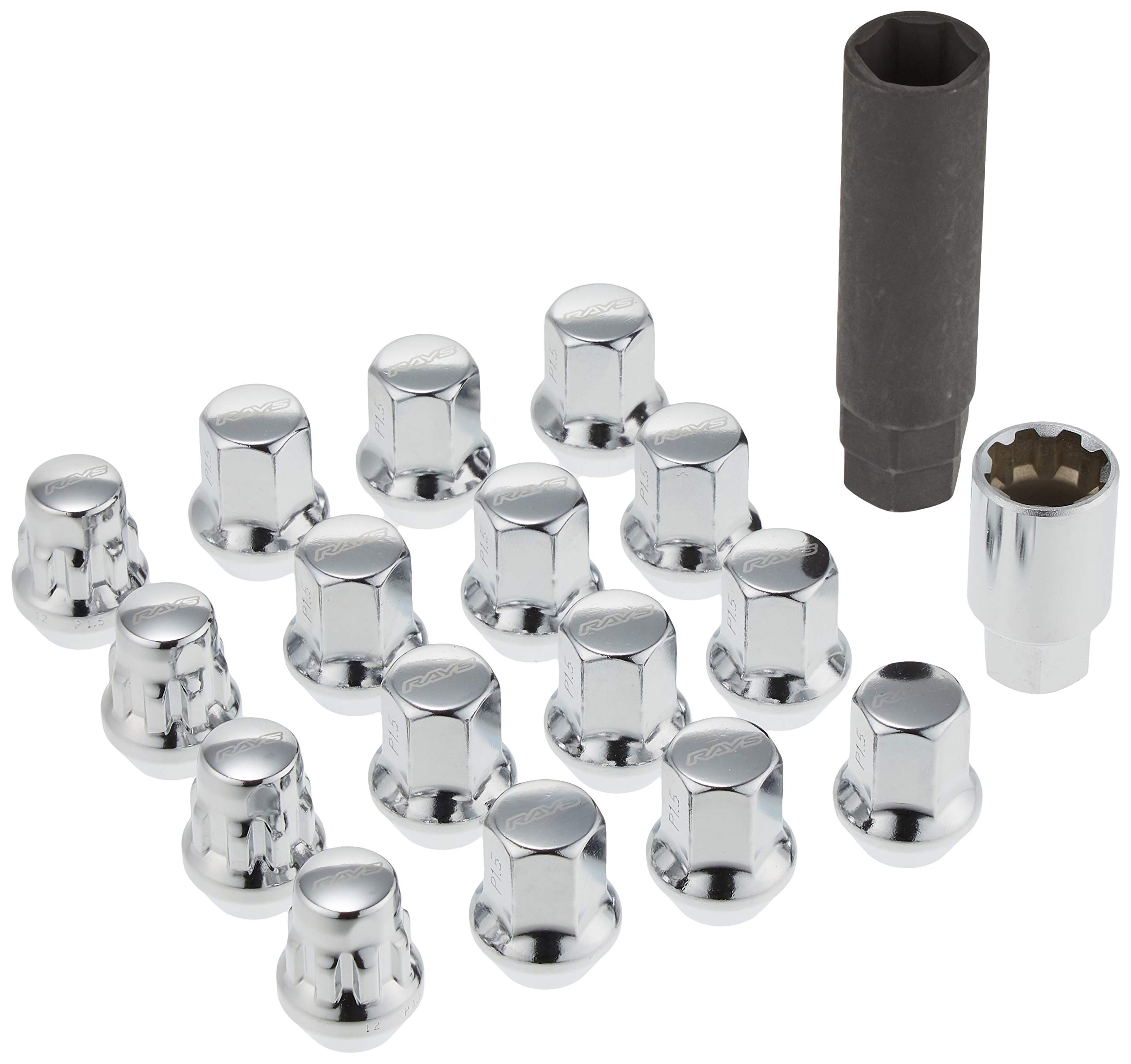 [RAYS] 17HEX lock & nut set (for 4 holes) M12