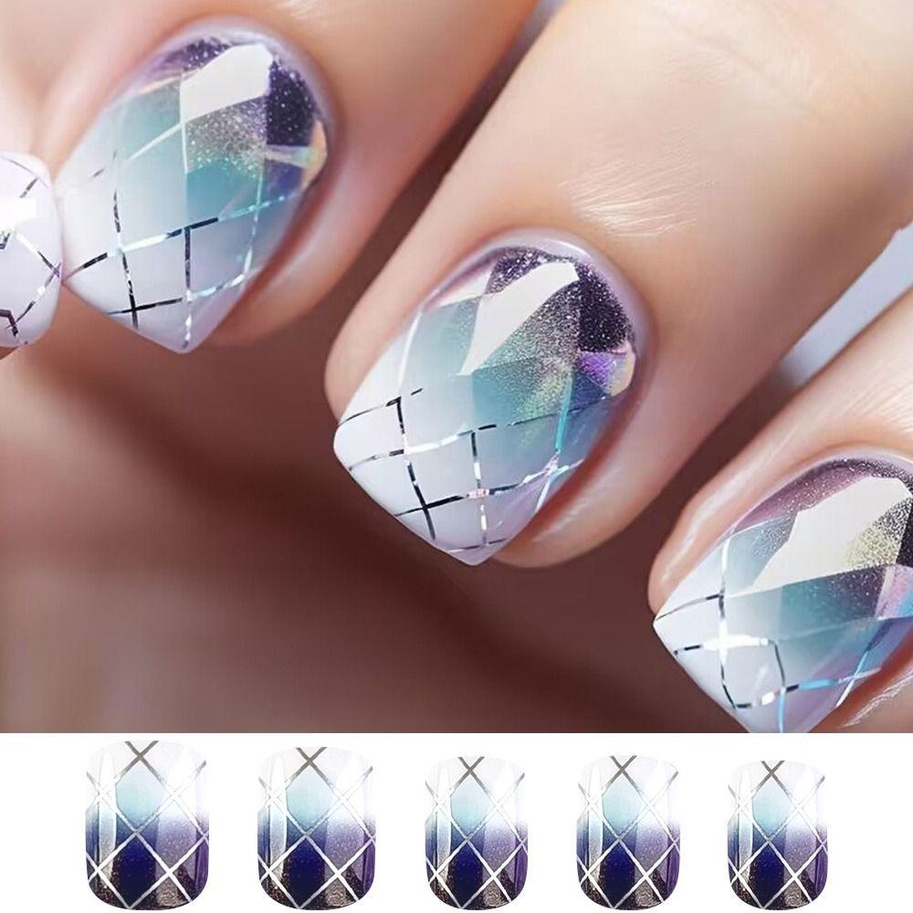 

Полное покрытие, французские накладные ногти, носимый маникюрный пресс для ногтей, съемные кончики ногтей для женщин