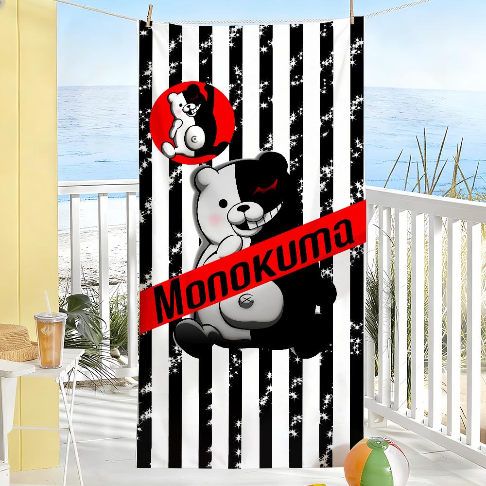 Cute D-Danganronpa M-Monokuma Game Towel Soft Pool Gift For Travel Gym Shower Camping Quick Dry Sports Large Beach Towels