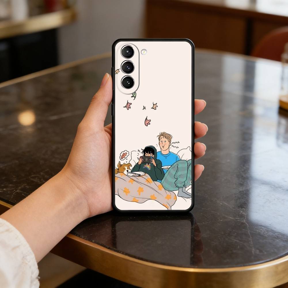 

New H-Heartstopper M-Movie Phone Case For Samsung S25,24,23,22,30,21,10,9,Ultra,Plus,Lite,FE,4,5 G Soft Black Case Samsung S21 s305G