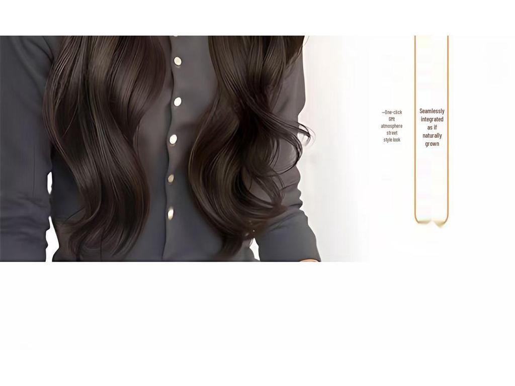 Women's Cloud Octagonal Wig Hat - Natural Full Coverage with Big Waves for Autumn and Winter Fashion