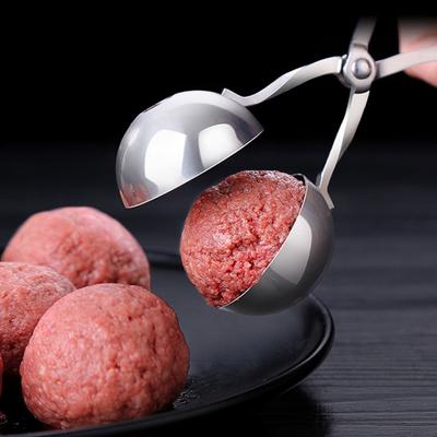 1pc Multi-Use Stainless Steel Meatball Scoop - Non-Stick Meatball Maker with Ergonomic Handle - Ideal for Meatballs, Cake Pops, Cookies, and Ice Cream