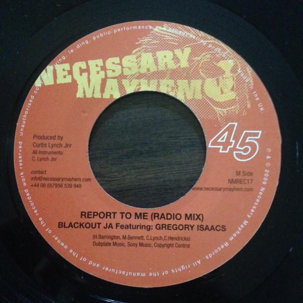 

7inch Record YT , TENOR FLY , SHABBA D , UK APAC - Dubplate (Remix) / Report To Me NMREC17 Necessary Mayhe 2009 UK Reggae, Ska & Dub Used