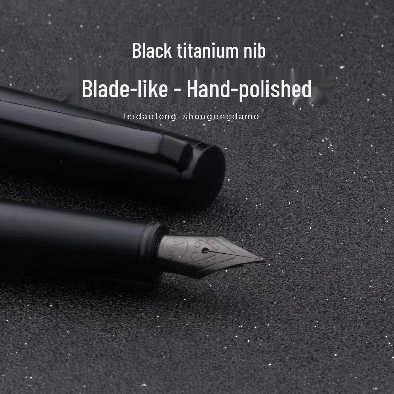 Classic Business Signature Fountain Pen with Ink Cartridge for Calligraphy Practice - Gift Pen with Engraving for Students