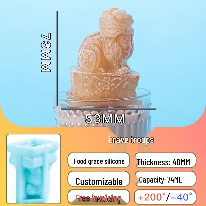 Crocodile-Shaped Silicone Ice Cube Tray for Whiskey – Large, Food-Grade, Cartoon Design