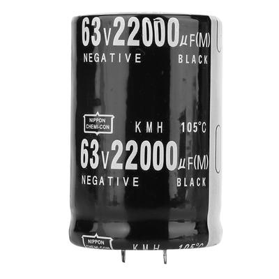 63V 22000microfarad Aluminium Electrolytic Capacitor 105 Celsius  Standard (SN) Terminal 35x50mm Capacitor