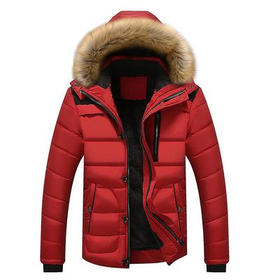 Veste d'hiver en coton pour hommes, à capuche, décontractée, grande taille, en coton, Plus velours épais