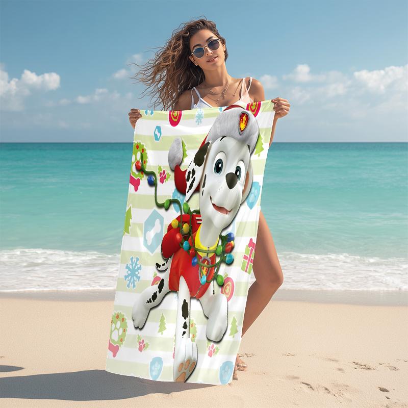 1Pc Christmas Night Parade Beach Towel Microfiber Beach Towel Thin Absorbent For Beach Swimming Yoga Bath Sports