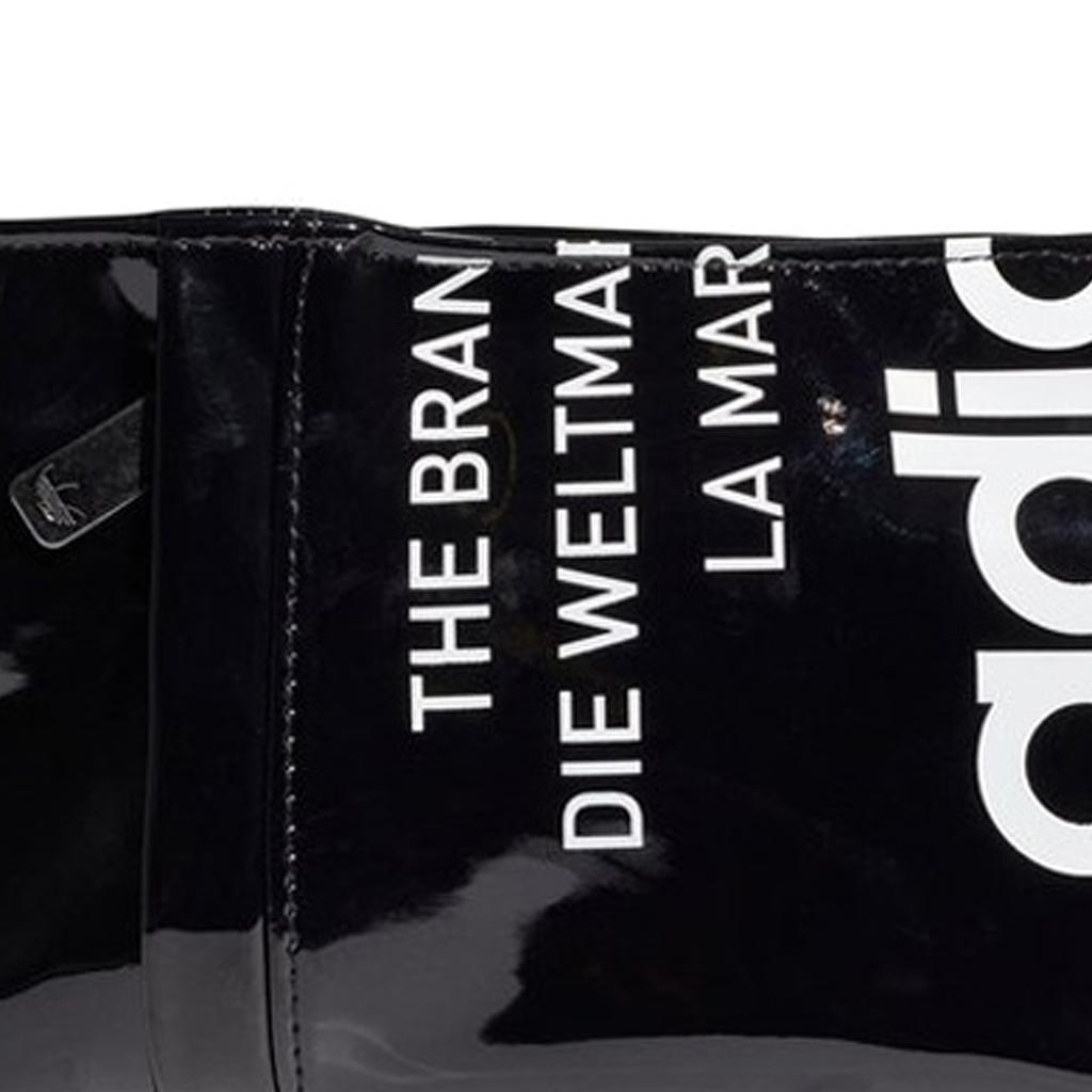 Adidas Originals Trefoil Patent Leather Shoulder Bag , Clutch , Handbag , Shoulder Bag Unisex Black (Unisex) Shoulder Bags GN4450