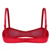 S-3XL Sheer Mesh Bralette Top Wirefree Unlined Mini Lingerie Nightwear for Dating Night Sleepwear