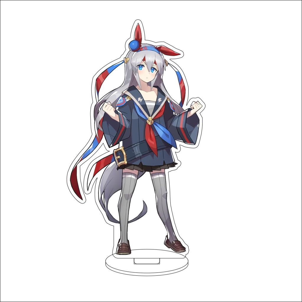 16CM Anime Pretty Derby Cosplay Acrylic Stand Ornaments Taiki Shuttle Grass Wonder Mejiro McQueen Figure Stand Halloween Gifts