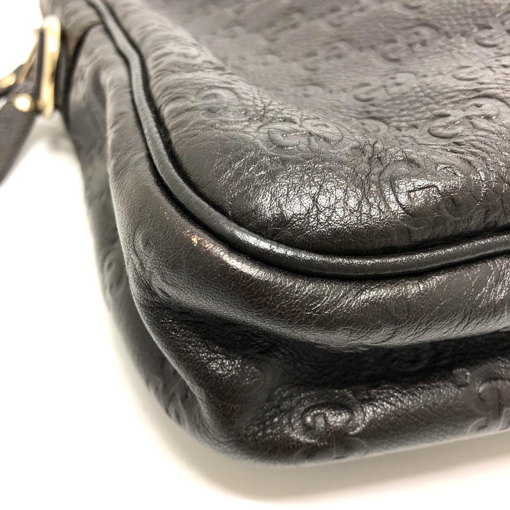 GUCCI 201480 Sima Line Hand Bag Business bag Briefcase Leather Brown