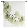 Rami Foglie Verdi Tende Semplici Velate per Camera da Letto Soggiorno Tende da Finestra in Voile Tende in Tulle per Camera dei Bambini