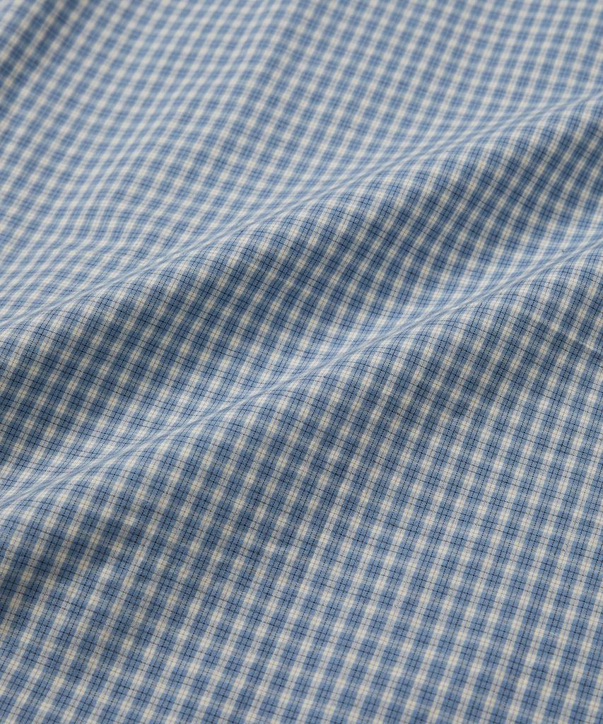 WEST GRAND BOULEVARD Noble One-Pocket Check Shirt Royal Blue