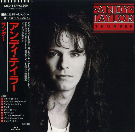 CD ANDY TAYLOR  Thunder 32XD547 MCA 1987 Japan Rock Used