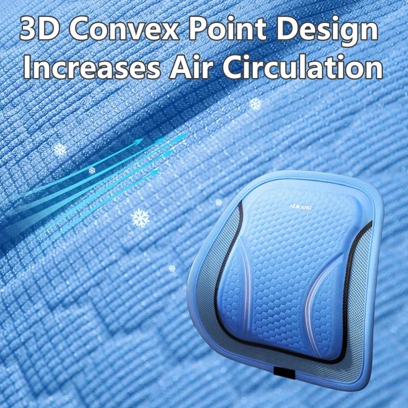 Breathable Car Honeycomb Gel Seat Cushion Back Cushion Lumbar Back Brace Car Seat Chair Cushion Massage Back Pad Support