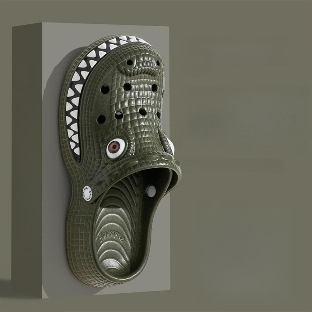 Outdoor, Men's, Breathable, Cartoon Crocodile, Lightweight, Breathable Shoes, Soft, Comfortable, Suitable for Couples To Wear
