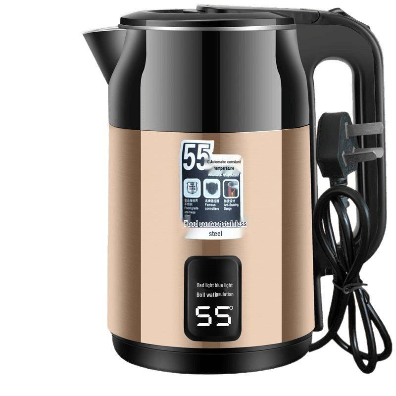 Durable 304 Stainless Steel Electric Kettle: Thickened Insulation, Fast Boil, Auto Power-Off, Large Capacity, Constant Temperature