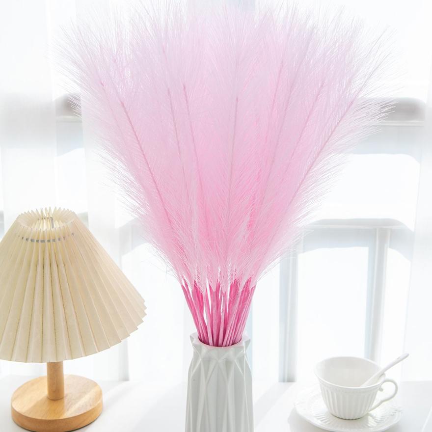 Pampas Grass Reed Artificial Plant Hotsale Home Outdoor Garden Wedding Bridal Bouquet DIY Gift Box Festival Scrapbook Decoration