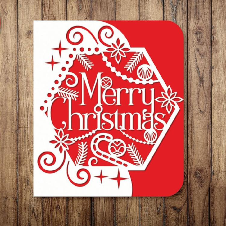 Merry Christmas Cutting Dies Stencil Template Mold Craft Decoration Mould Supply