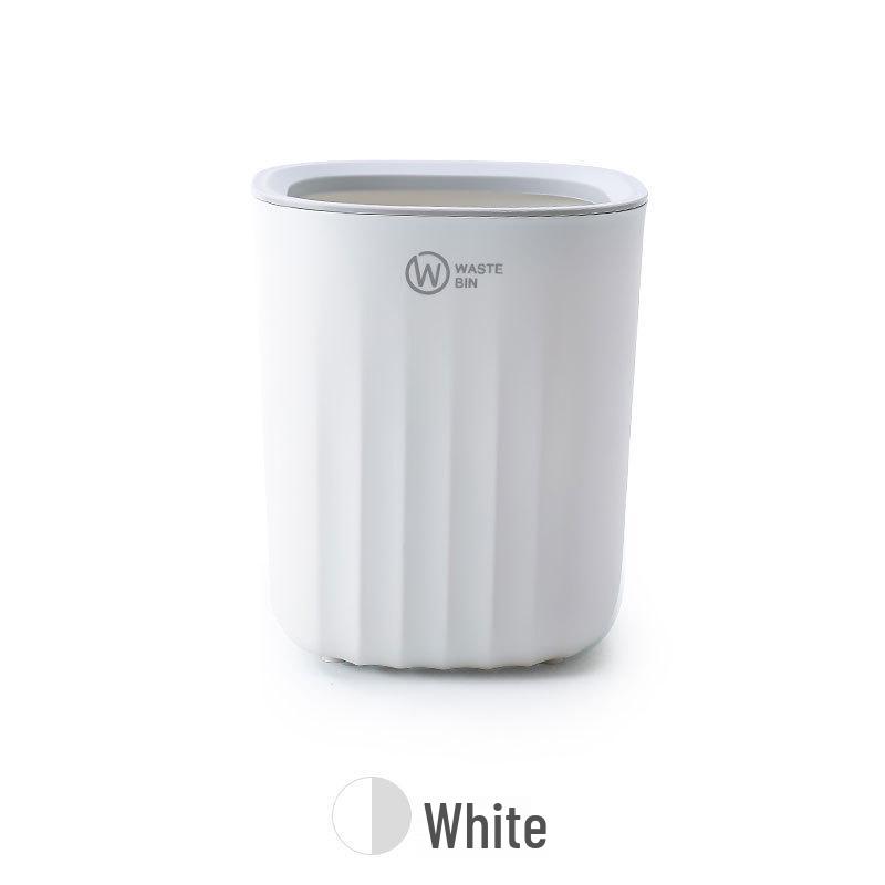 Minimalist Mini Desktop Trash Can for Fruit Peels - Lightweight, Small Storage Bin for Bedroom or Coffee Table.