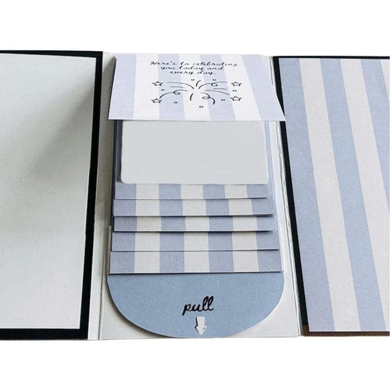 

Настраиваемые держатели для подарочных карт к праздникам с 4 слотами, презентация подарочных карт для семьи, друга, фестиваль, DIY-сообщения синий