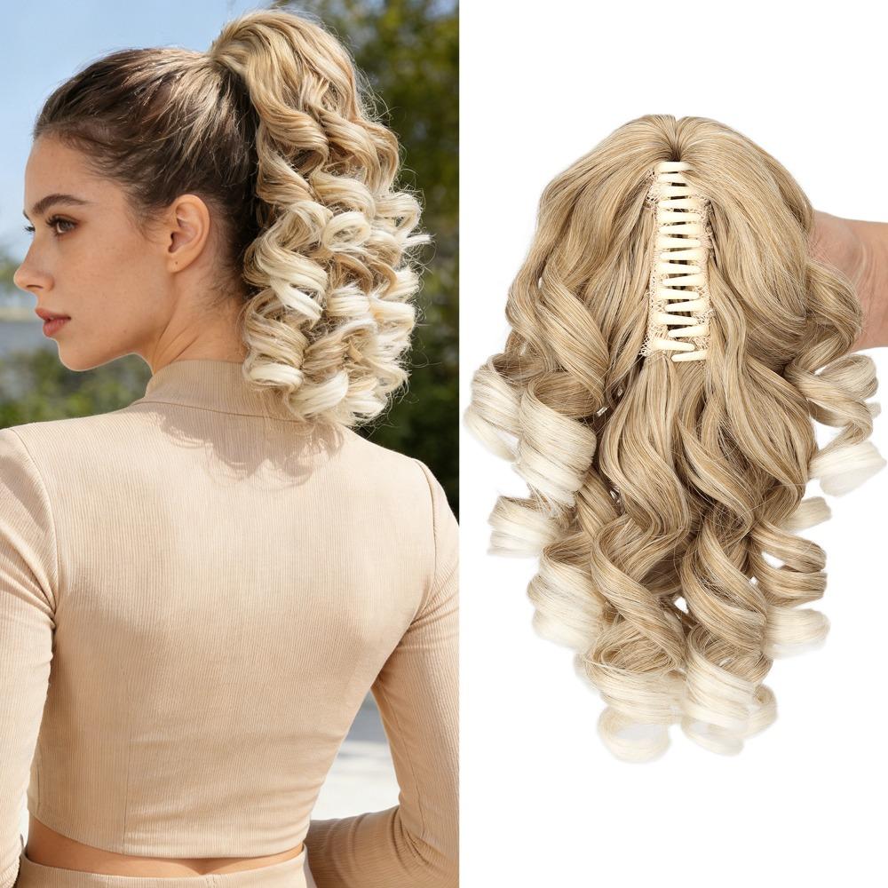 Claw Clip Hair Ponytail Extension Natural Claw Clip Ponytail Extension  Thin Hair Volume