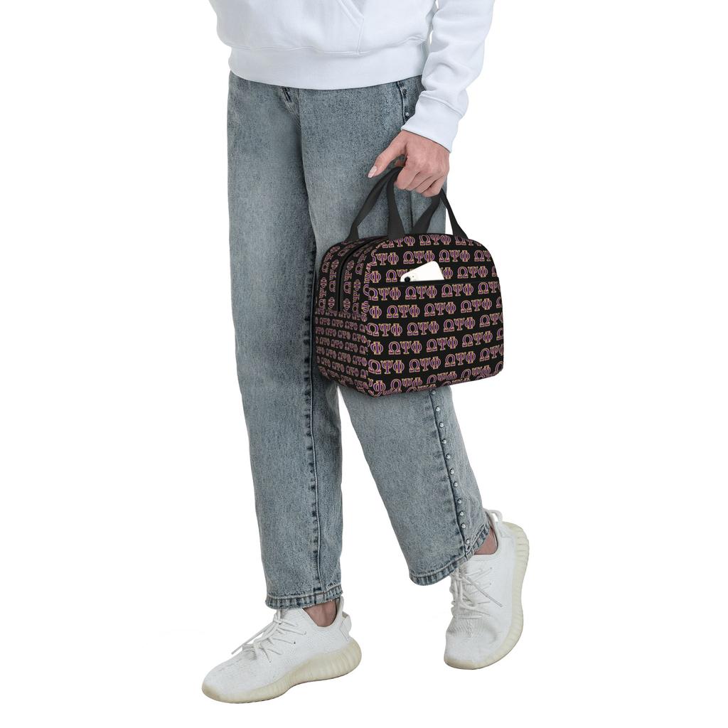 African American Psi Phi Fraternity Inc  Lunch Bag Women  Cooler Warm Insulated Lunch Boxes for School