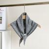 New Solid Color Knitted Triangular Scarf Multi-functional Soft Headscarf Coldproof Imitation Wool Neckerchief Women