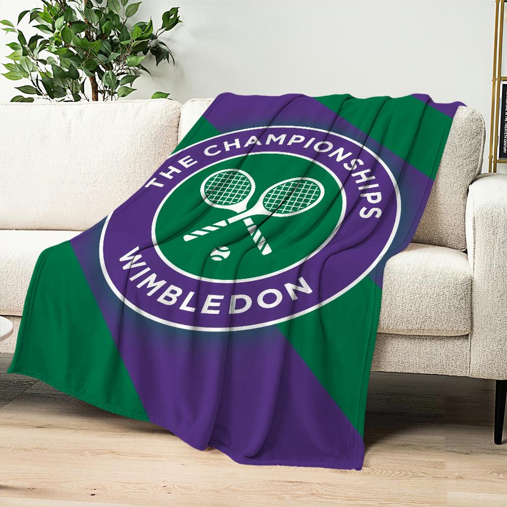 comfort warm soft c-Championships plush blanket w-Wimbledon for sofa living fashion room office bedroom travel Flannel gift