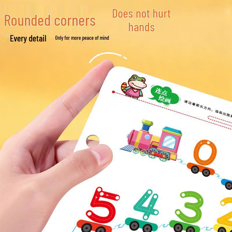 Kindergarten Concentration Training Wipe & Write Puzzle Cards for Early Education