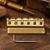 Brass Electric Guitar Bridge Low-Height goldenPlated