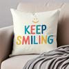 Cartoon Rainbow Sun Cushion Cover Pillowcase Anti-Dustmite Invisible Zipper Short Plush Sofa Cushion