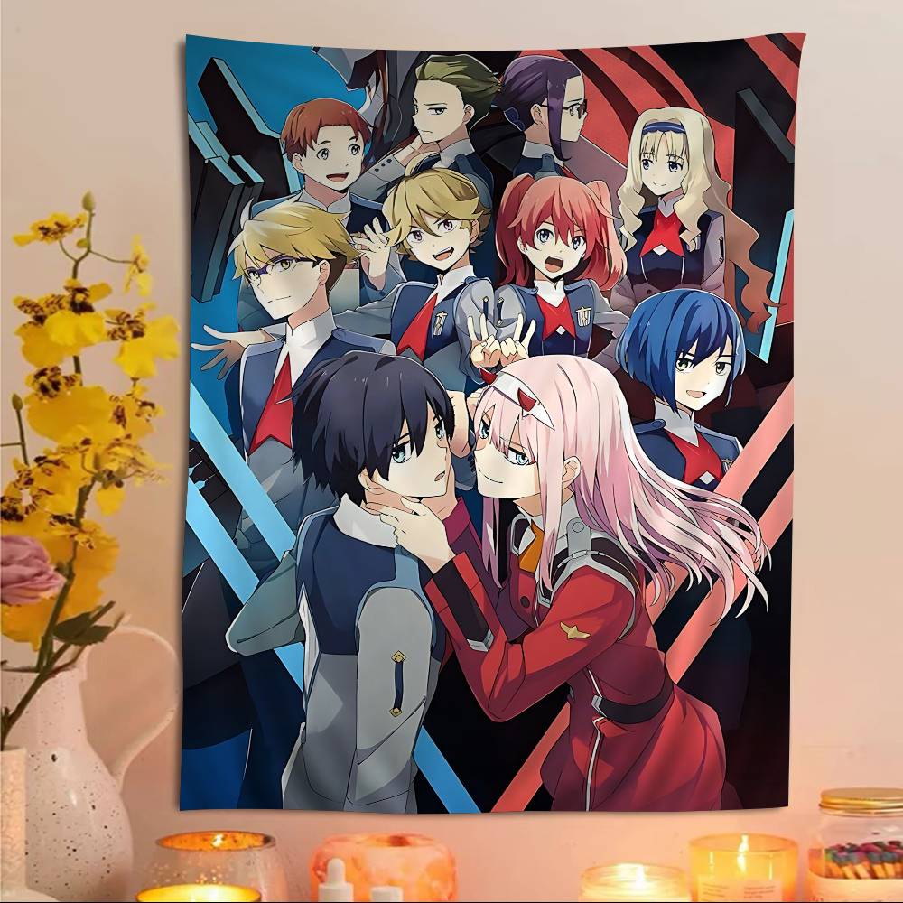 Darling In The Franxx Cartoon Hippie Wall Hanging Tapestries Art Science Fiction Room Home Decor Kawaii Room Decor