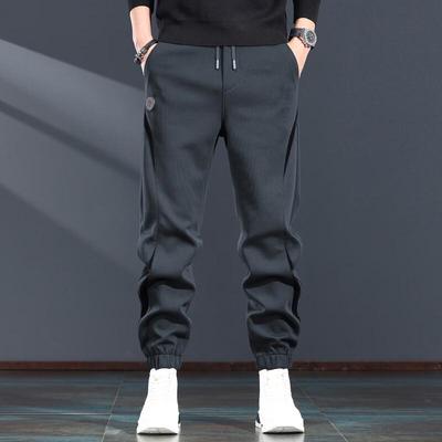 Herren Jogginghose mit lockerem Schnitt, Kordelzug und Bündchen