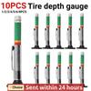 1-10PCS 25mm Car Tyre Tire Tread Depth Gauge Meter Caliper Thickness Gauges Monitoring System Tire Wear Detection Measuring Tool