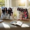 Frisches Niedliches Koreanisches Mädchen-K-Pop-Gruppe IILLIT Kissenbezug Kissenhülle Milbenschutz Unsichtbarer Reißverschluss Kurzer Plüsch Sofakissen