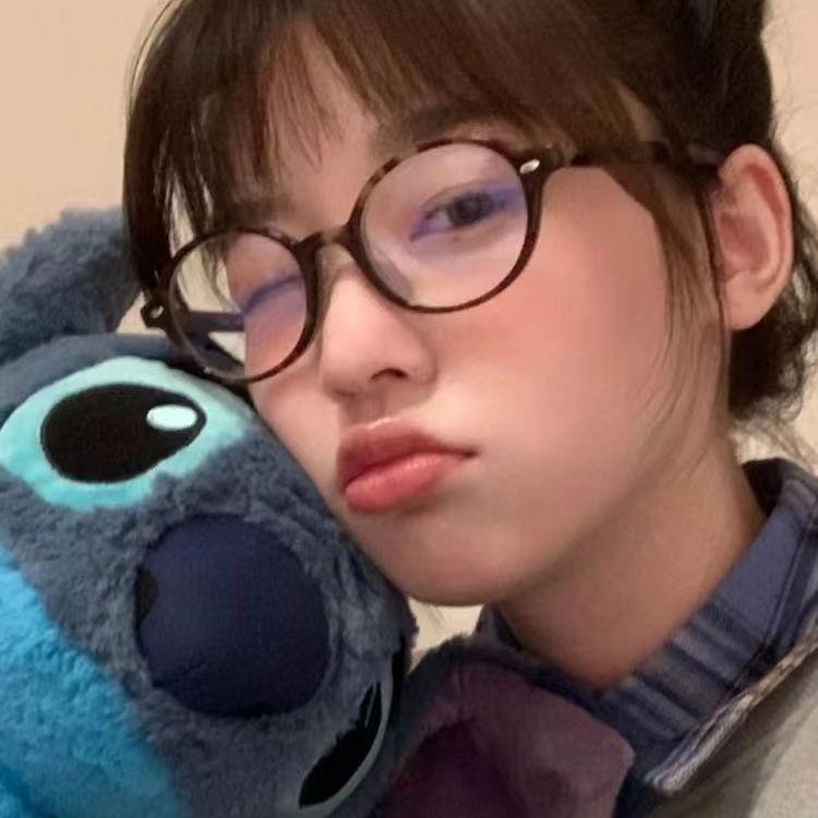 Detaljhandel Zhang Jingyi Med Oval Ramme Nerd Briller Dame Litterær Skilpadde Kan Matche Styrken Js96